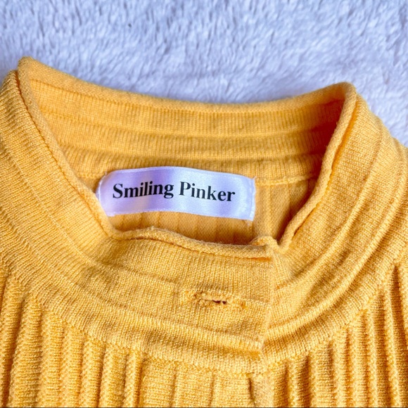 Smiling Pinker Girls Yellow Pleated Dress - Picture 2 of 5